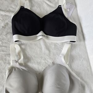 Women's Black and Gray Bras